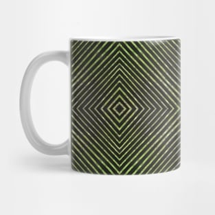 Green Line Pattern Mug